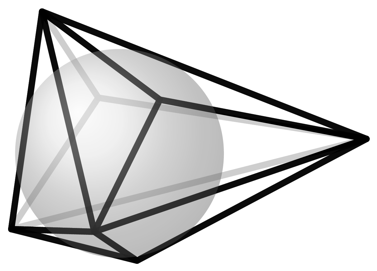 A polyhedron inscribed in a ball (sphere).