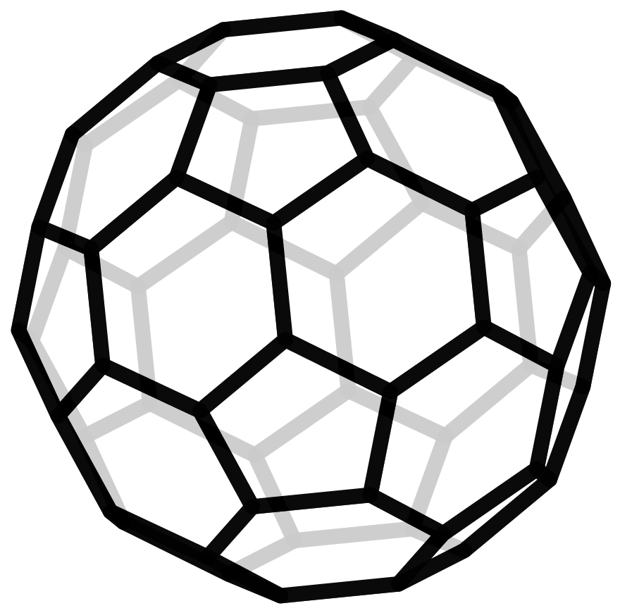 A truncated polyhedron, better known as soccer ball.