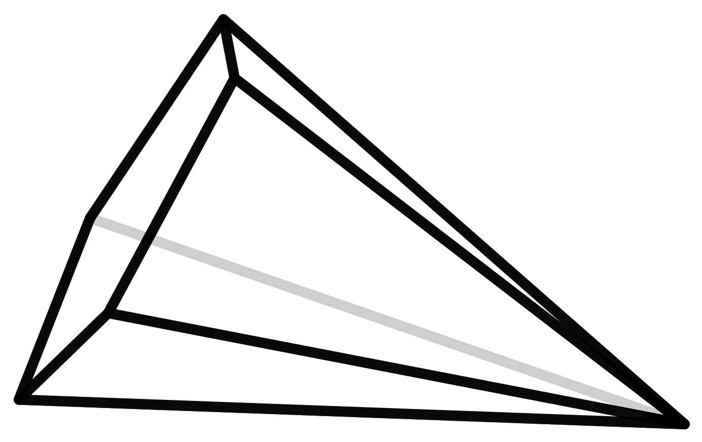 The fifth of seven polyhedra with six vertices.