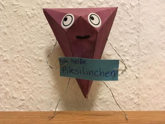 Ein Polyeder, das von einer/m Nutzer/in gebastelt wurde.